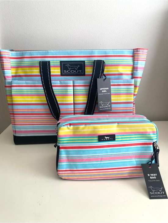 Scout Handbags - SCOUT Uptown Girl Tote Bag and Toiletry Makeup Bag NWT